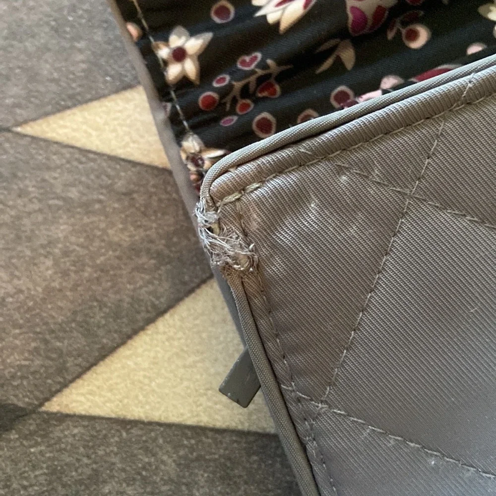 Vera Bradley Gray Snap Wallet